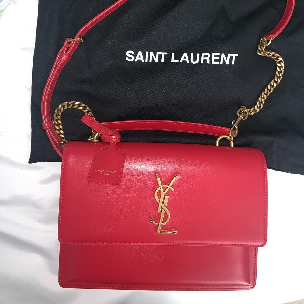 Yves Saint Laurent YSL sunset medium satchel